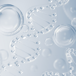 Close-up of water droplets on a glass surface. collagen