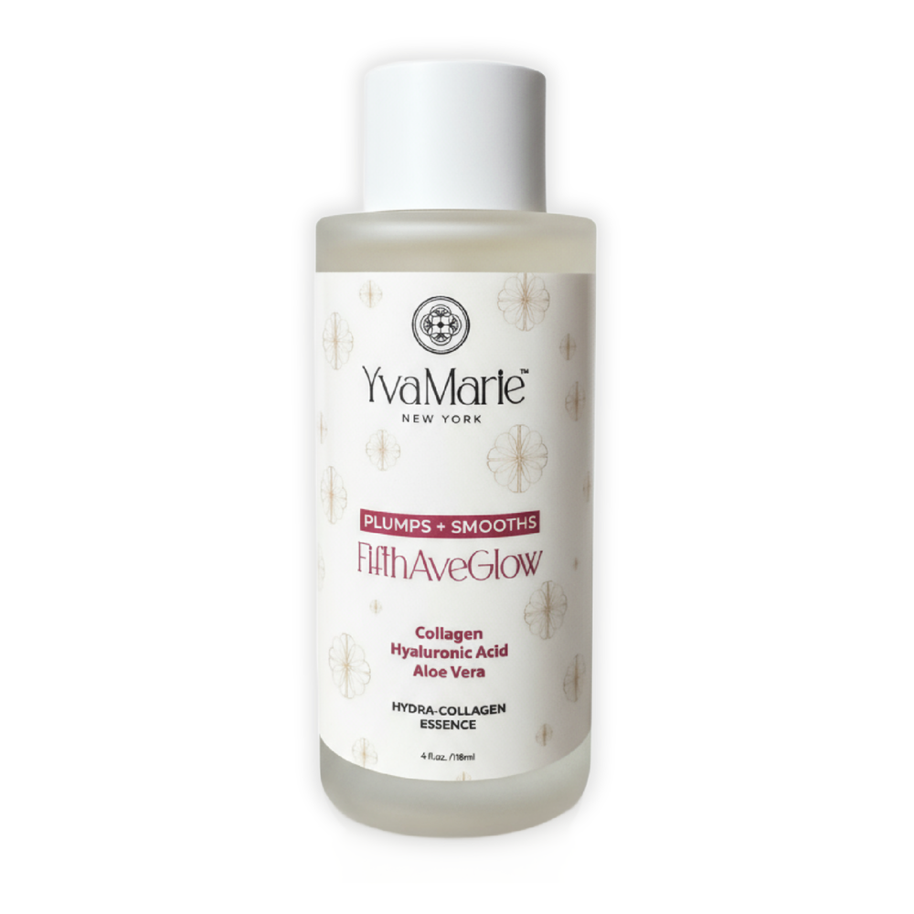 YvaMarie New York skincare bottle on a white background